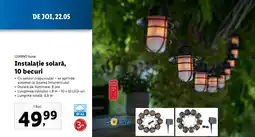 Lidl LIVARNO home Instalație solară, 10 becuri Ofertă