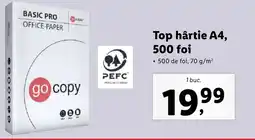 Lidl Top hârtie A4, 500 foi Ofertă