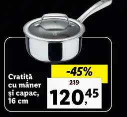 Lidl Cratiţă cu mâner şi capac Ofertă