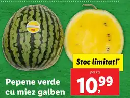 Lidl Pepene verde cu miez galben Ofertă