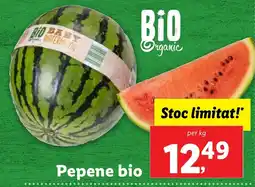 Lidl Pepene Bio Ofertă
