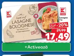 Kaufland Lasagna Ofertă