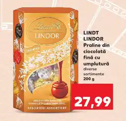Kaufland LINDT Lindor Praline din ciocolată fină cu umplutură Ofertă