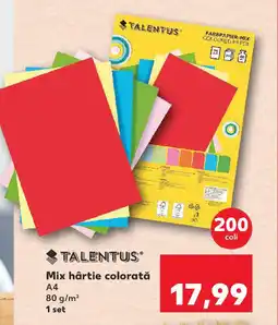 Kaufland TALENTUS Mix hârtie colorată Ofertă