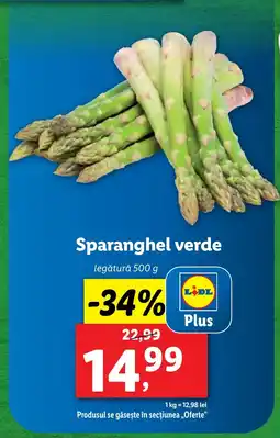 Lidl Sparanghel verde Ofertă