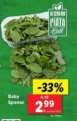 Lidl Baby Spanac Ofertă