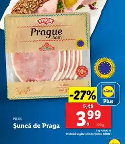 Lidl PIKOK Șuncă de Praga Ofertă