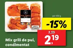 Lidl Mix grill de pui, condimentat Ofertă