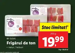 Lidl MY SUSHI Frigărui de ton Ofertă