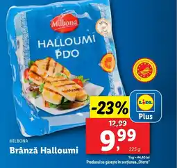 Lidl MILBONA Brânză Halloumi Ofertă