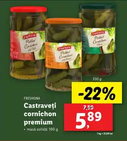 Lidl FRESHONA Castraveţi cornichon premium Ofertă