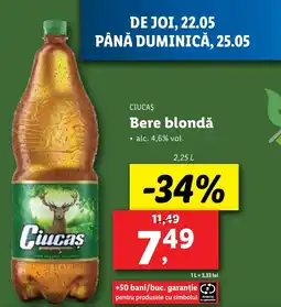 Lidl CIUCAŞ Bere blondǎ Ofertă