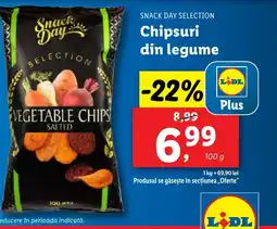 Lidl SNACK DAY SELECTION Chipsuri din legume Ofertă