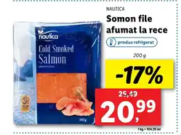Lidl NAUTICA Somon file afumat la rece Ofertă