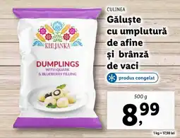 Lidl CULINEA Găluşte cu umplutură de afine şi brânză de vaci Ofertă