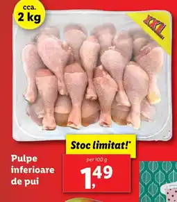 Lidl Pulpe inferioare de pui Ofertă