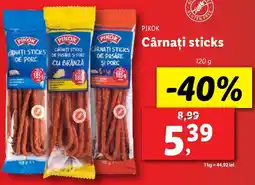 Lidl PIKOK Cârnaţi sticks Ofertă
