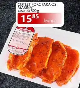 Unicarm Cotlet porc fara os marinat caserola Ofertă