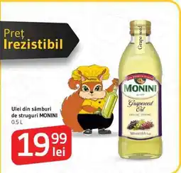 Supeco Ulei din sâmburi de struguri MONINI 0.5 L Ofertă