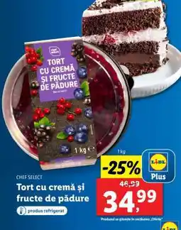 Lidl Tort cu cremă și fructe de pădure Ofertă