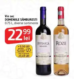 Supeco DOMENIILE SÂMBUREȘTI VIN SEC Ofertă