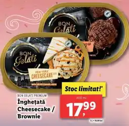 Lidl Înghețată Cheesecake / Brownie Ofertă