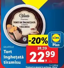 Lidl Tort înghețată tiramisu Ofertă