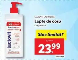 Lidl Lapte de corp Lactovit Lactourea Ofertă