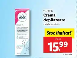 Lidl Cremă depilatoare Veet Pure Ofertă