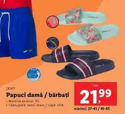 Lidl Papuci damă / bărbați Ofertă