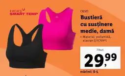 Lidl Bustieră cu susținere medie, damă Ofertă