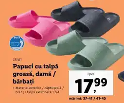 Lidl Papuci cu talpă groasă, damă / bărbați Ofertă