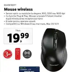 Lidl Mouse wireless Ofertă