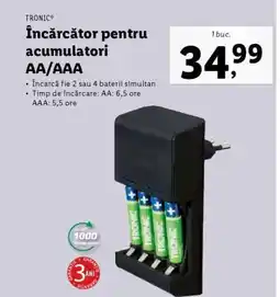 Lidl Încărcător pentru acumulatori AA/AAA Ofertă