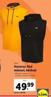 Lidl Hanorac fără mâneci, bărbați Ofertă