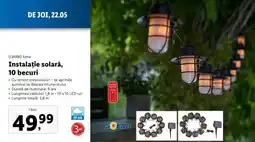 Lidl Instalație solară, 10 becuri Ofertă