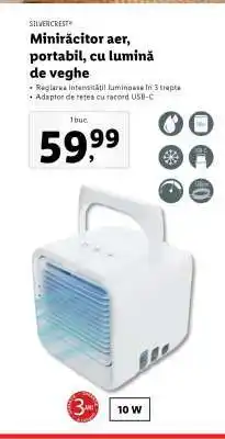 Lidl Minirăcitor aer, portabil, cu lumină de veghe Ofertă