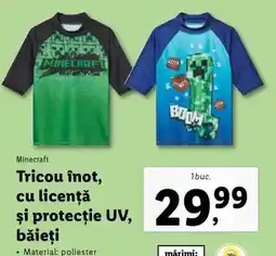 Lidl Tricou înot, cu licență și protecție UV, băieți Ofertă