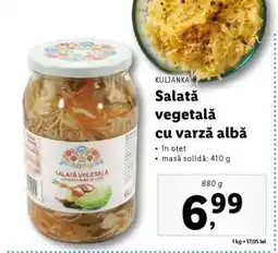 Lidl Salată vegetală cu varză albă Ofertă