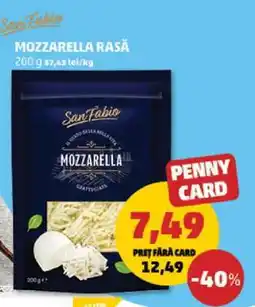 Penny Mozzarella rasă Ofertă