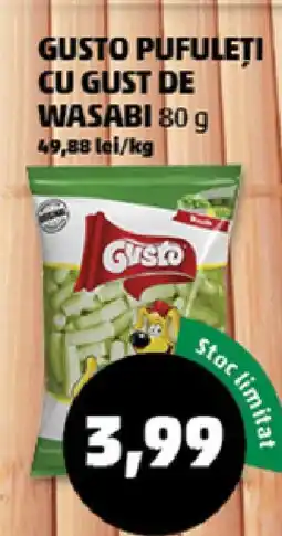Penny Gusto Pufuleți cu Gust de Wasabi 80 g Ofertă