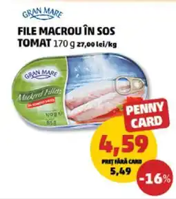 Penny File macrou în sos tomat Ofertă