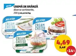 Penny Cremă de brânză Milkeria Ofertă