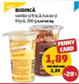 Penny Budincă vanilie și frișcă/cacao și frișcă Ofertă
