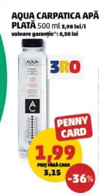 Penny Aqua Carpatica Apă Plată Ofertă