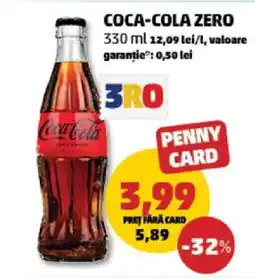 Penny Coca-Cola zero Ofertă