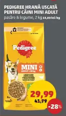 Penny Pedigree Hrană Uscată pentru Câini Mini Adult Ofertă