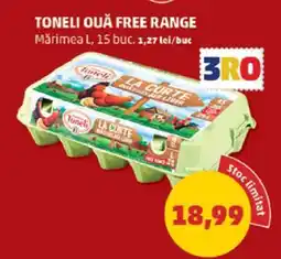 Penny Toneli Ouă Free Range Ofertă