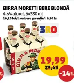 Penny BIRRA MORETTI Bere blondă Ofertă