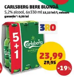 Penny CARLSBERG Bere blondă Ofertă